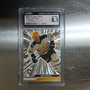 Upper Deck Jeff Carter Hockey Card - Gold and Black